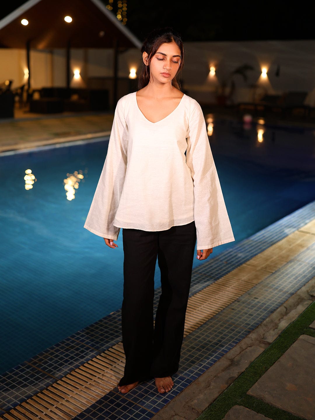 Masakali Linen Top