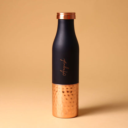 Elixir Copper Bottle With Glass- Set of 2