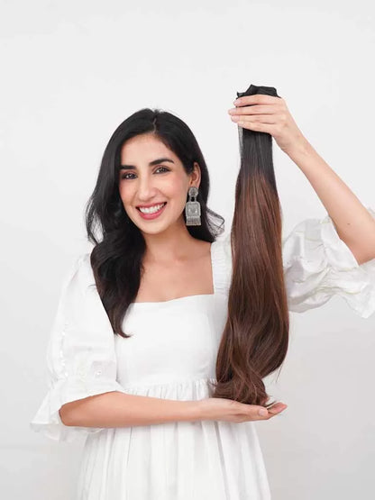 Premium Clip-in Hair Extensions â Set of 4