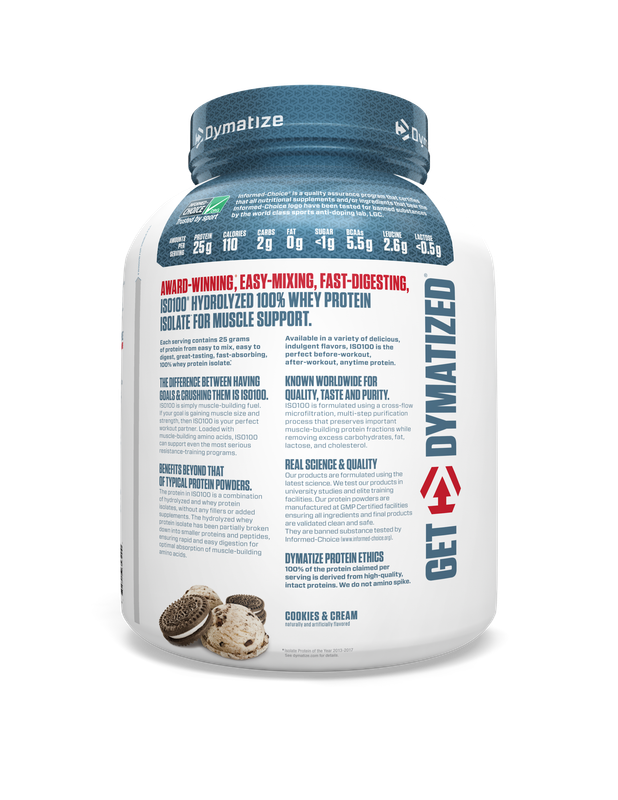 Dymatize ISO 100 5lbs Cookies & Cream