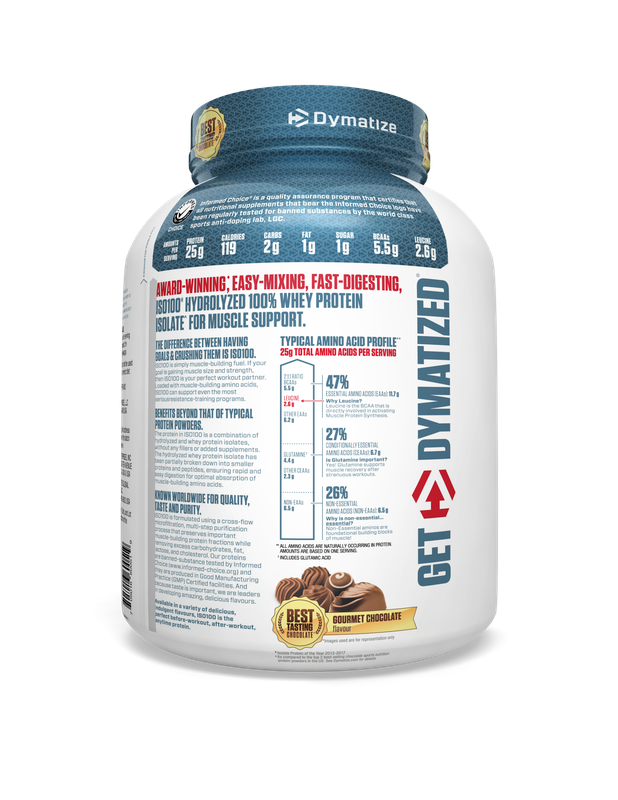Dymatize ISO 100 5lbs Gourmet Chocolate