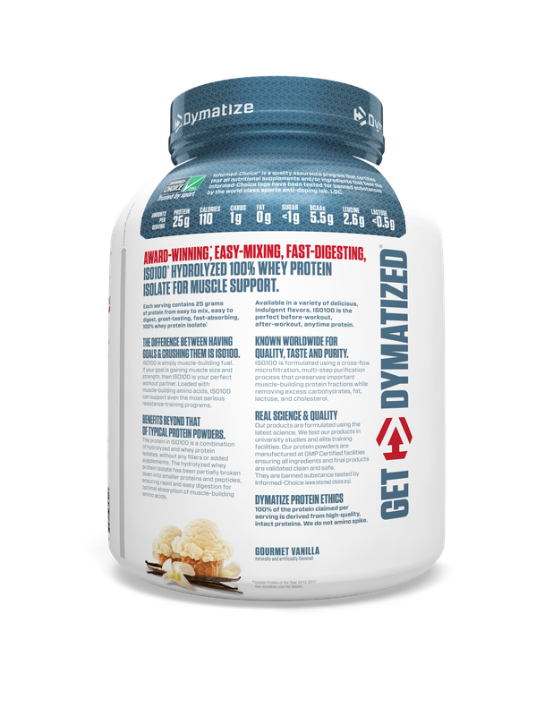 Dymatize ISO 100 5lbs Gourmet Vanilla