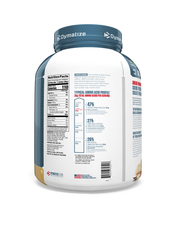 Dymatize ISO 100 5lbs Gourmet Vanilla