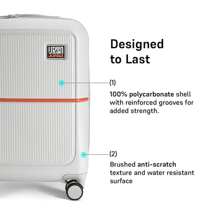 Cabin Hard Luggage -Cloud Grey-Cabin | Urban Jungle at Broadway
