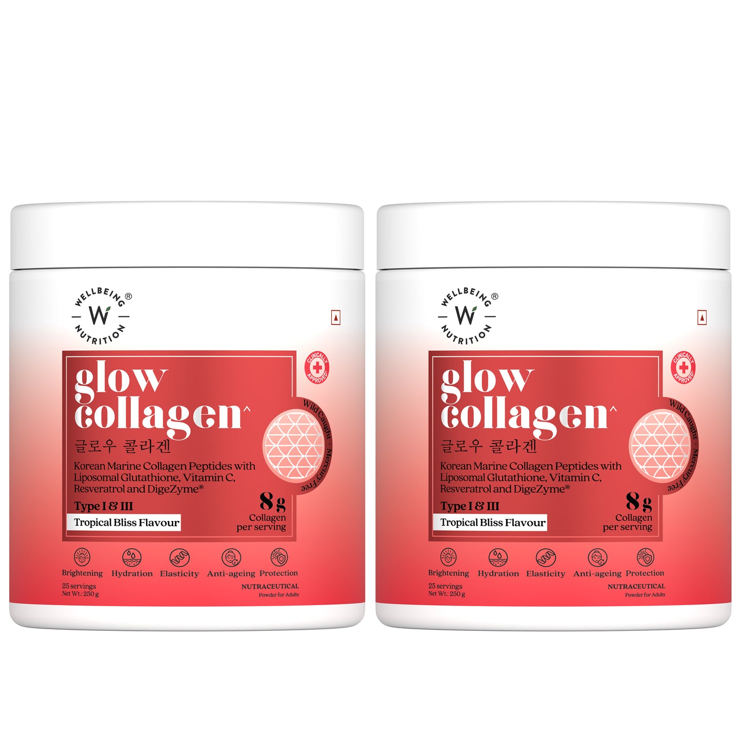 Glow Collagen Tropical Bliss Flavor - 250G