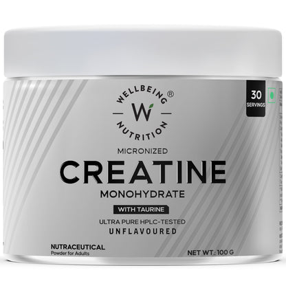 Pure Micronized Creatine Powder Monohydrate - Unflavoured 100G