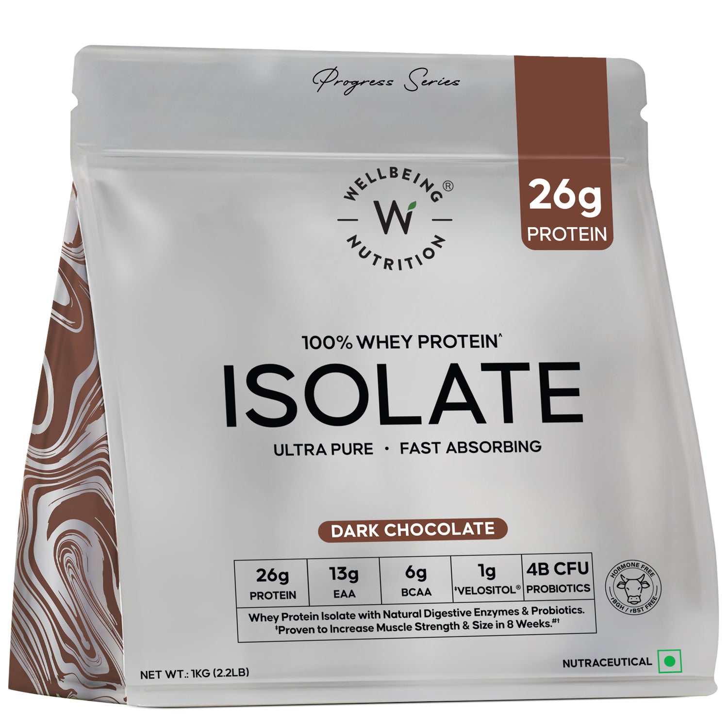Whey Protein Isolate Dark Chocolate | Wellbeing Nutrition at Broadway