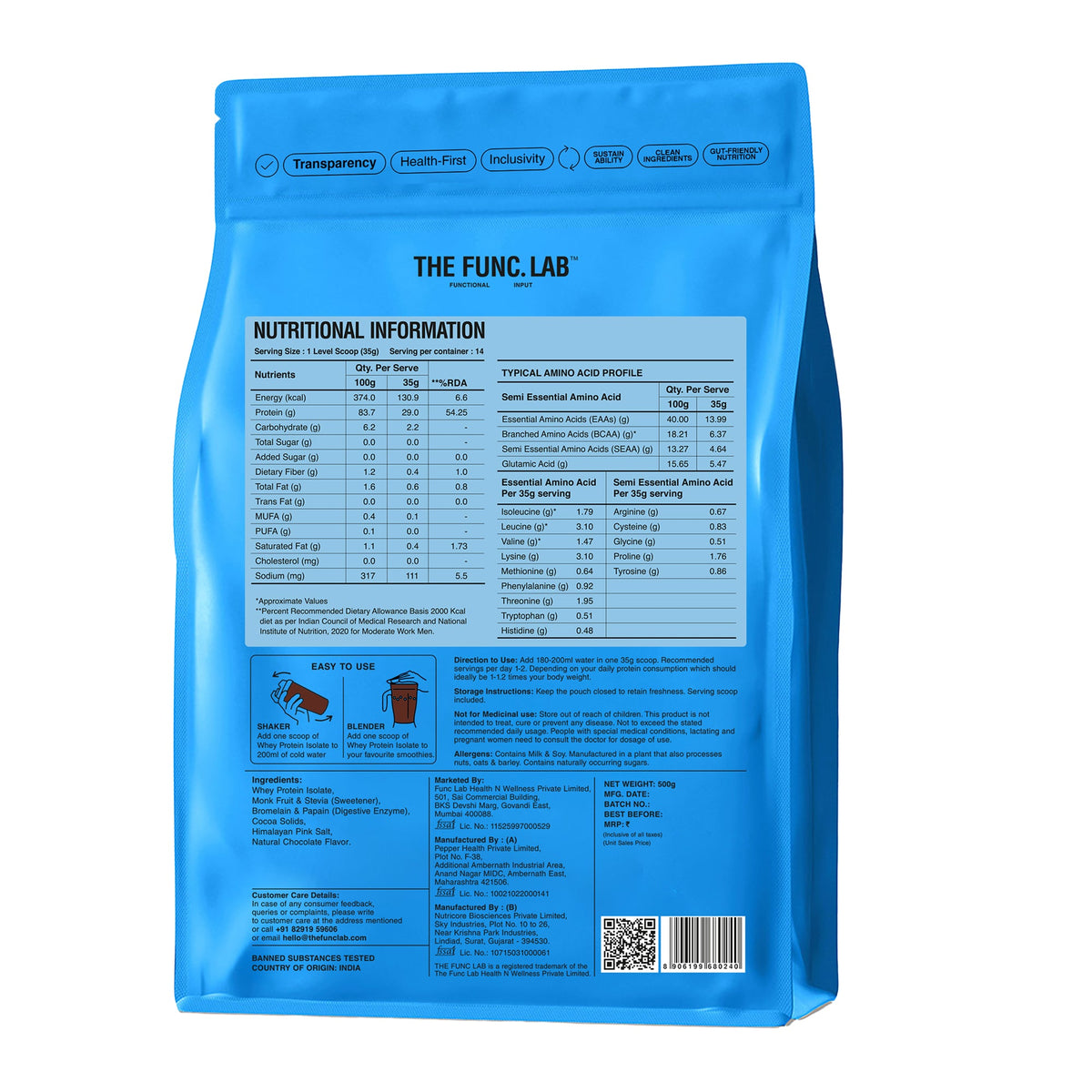 Whey Protein Isolate - Chocolate