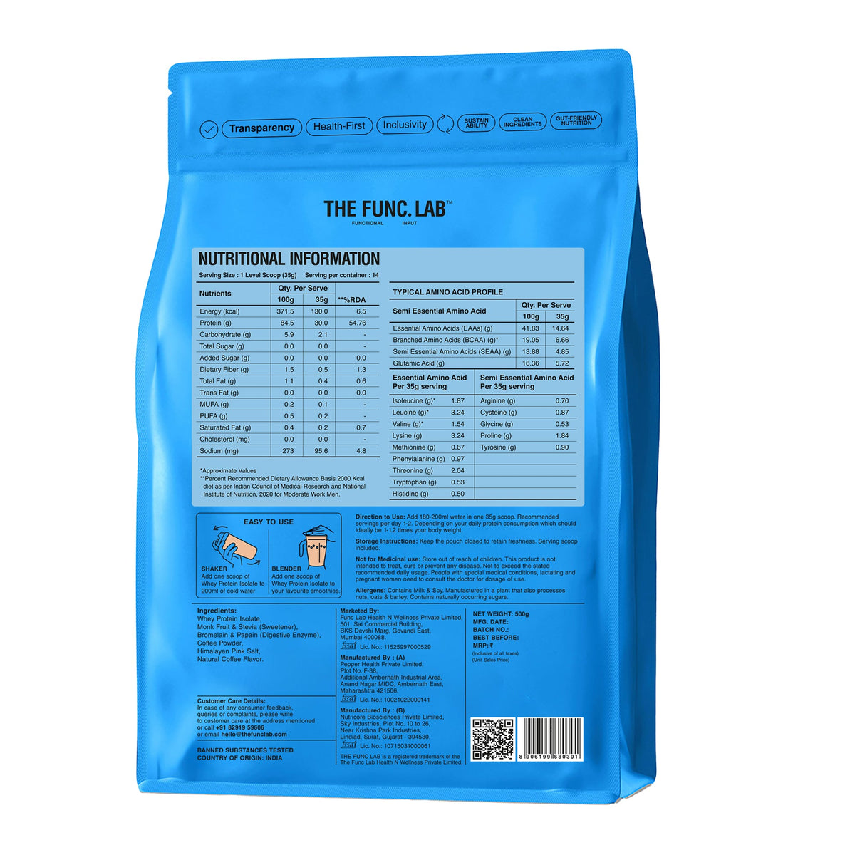 Whey Protein Isolate - Coffee