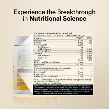 Glow Collagen Pina Colada Flavor - 250G