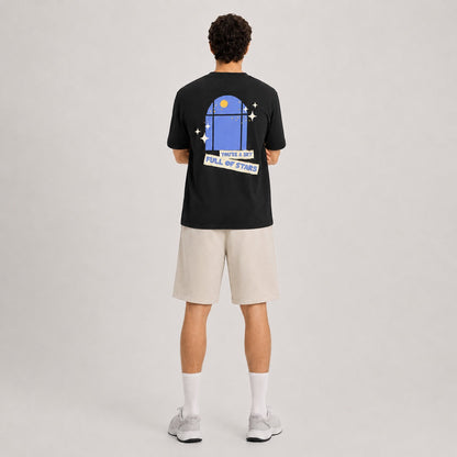 Sky full of Stars Black Oversized T-Shirt