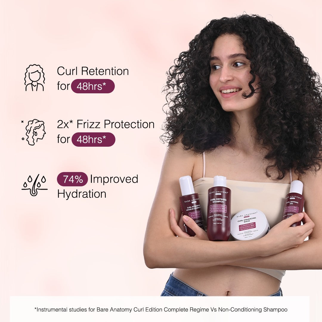 Curl Defining Shampoo with 2X Frizz Control for Men & Women - 250 ml | Pack of 3