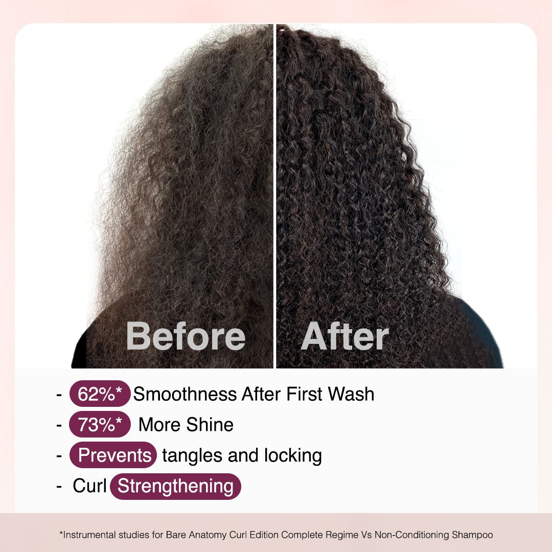 Curl Defining Shampoo with 2X Frizz Control for Men & Women - 250 ml | Pack of 3