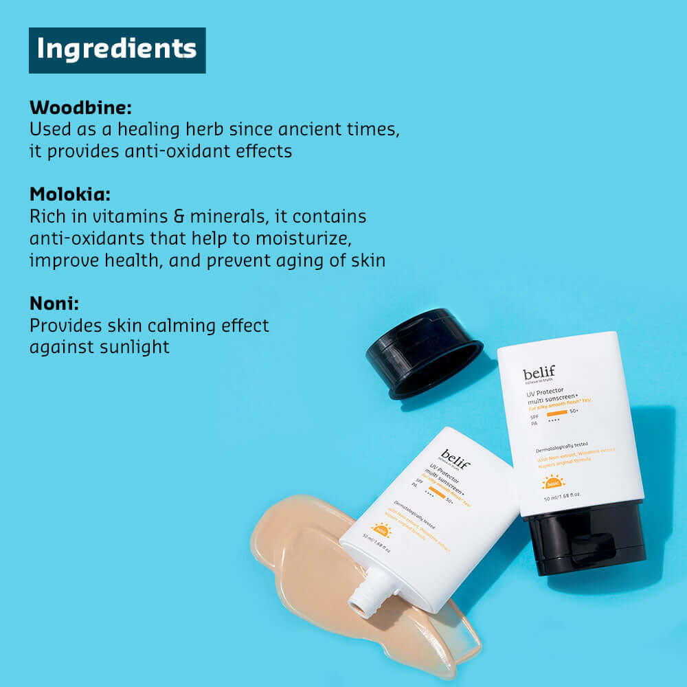 UV protector multi sunscreen+ SPF50+ / PA++++ | Belif at Broadway
