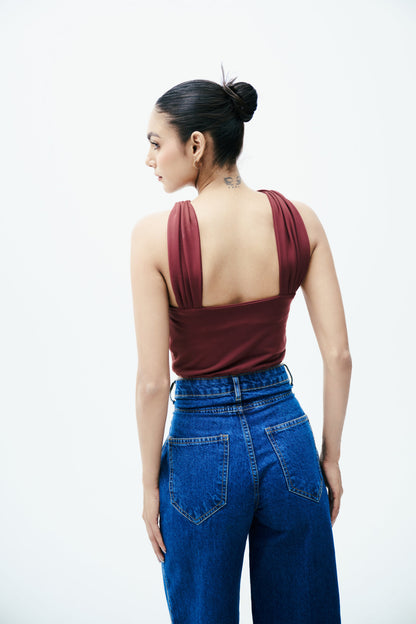 Draped Halter Top