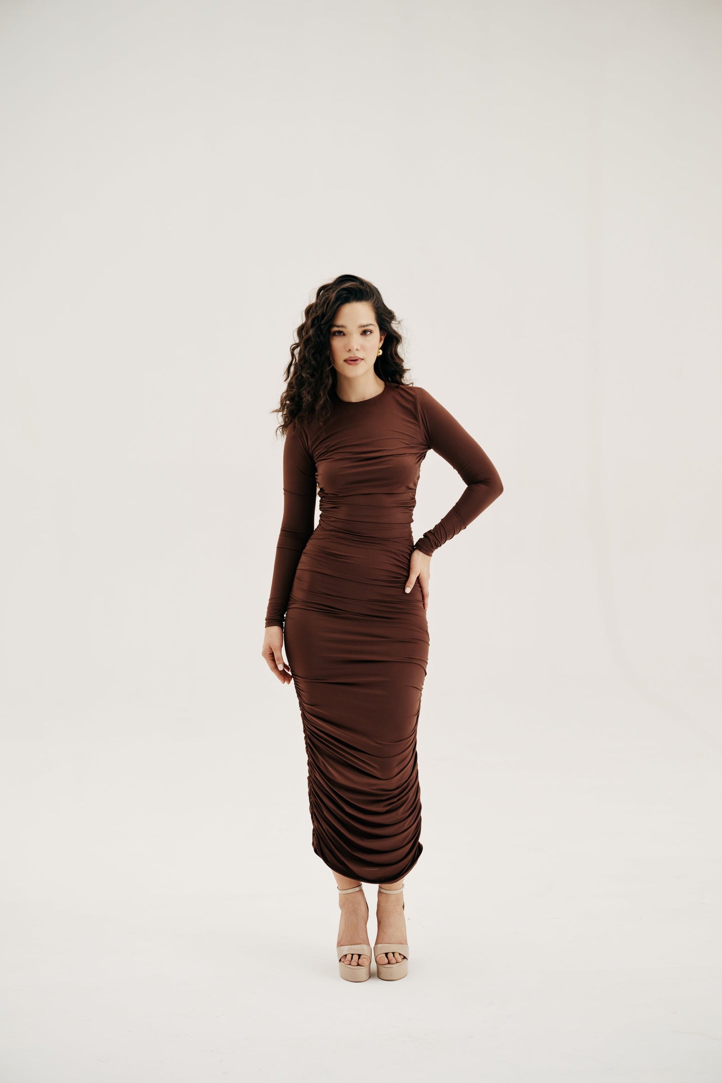 Gathered Bodycon dress