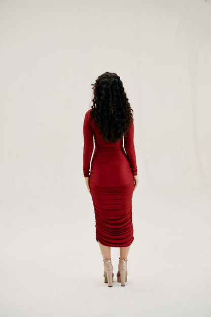 Gathered Bodycon dress