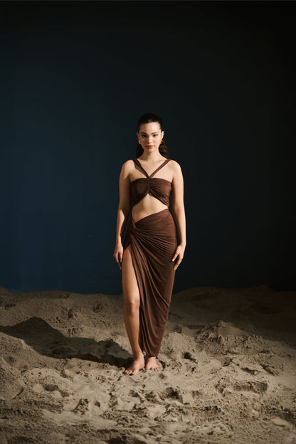 Draped Top - Navy