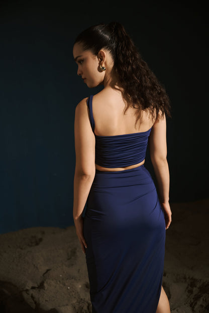 Draped Top - Navy