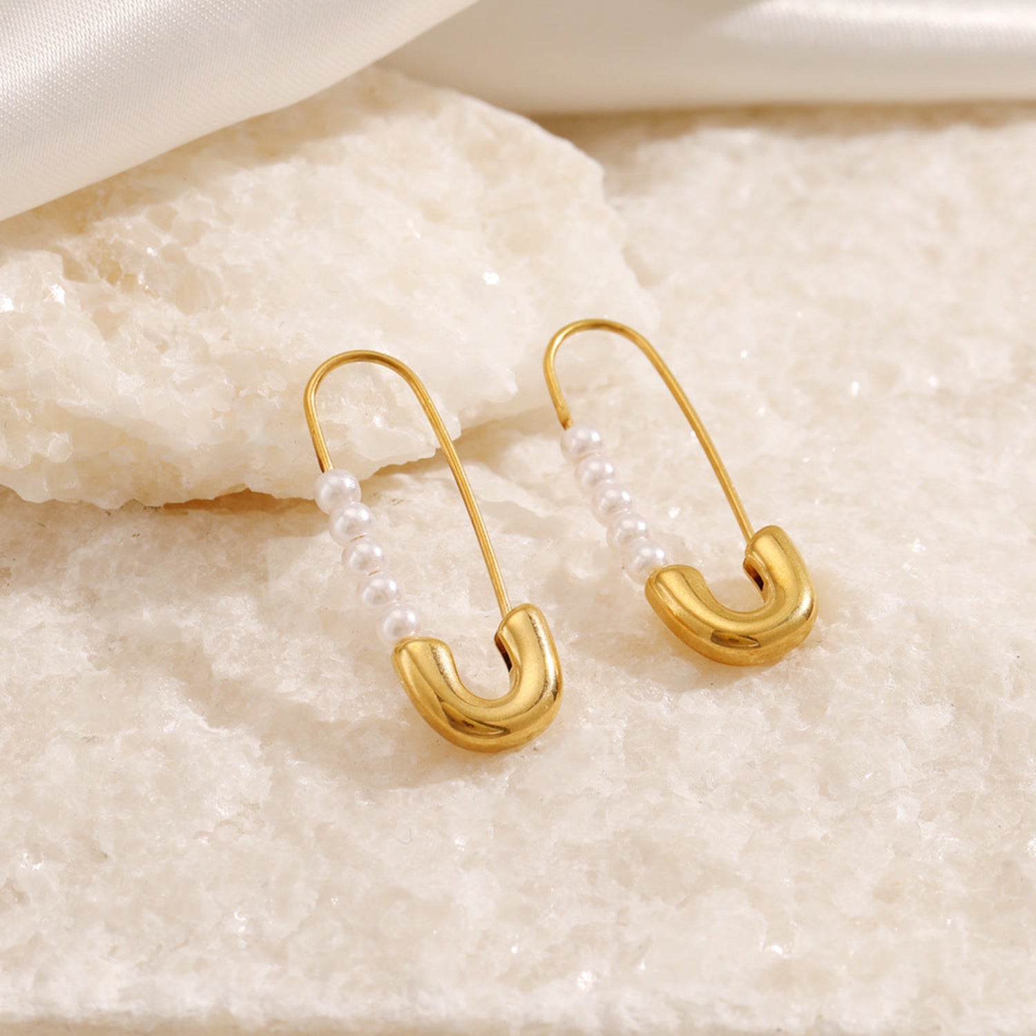 Safety Pin Earrings JLT12554 | Just Lil Things at Broadway