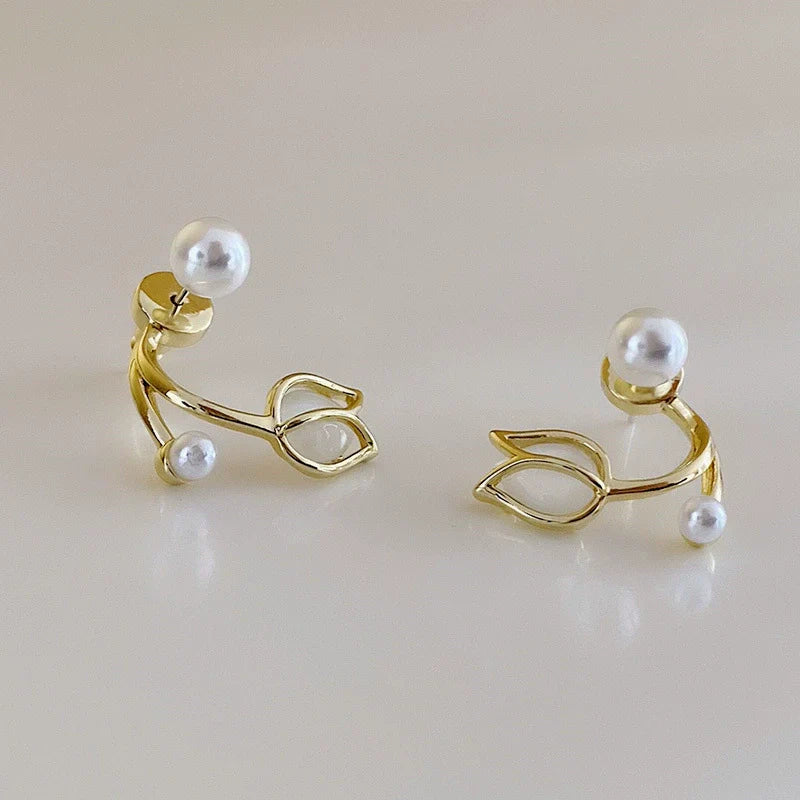Pearl Bud Pin Earrings JLT12589 | Just Lil Things at Broadway