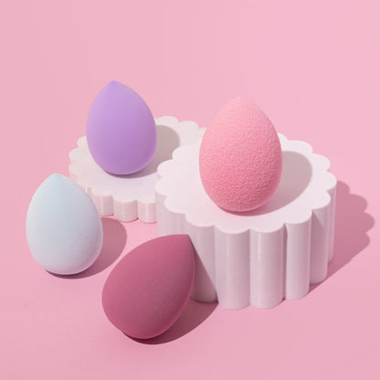 Professional Beauty Blender Sponge Makeup Applicator Puffs (Random Color)Pack of 4  JLTBASICSBB002