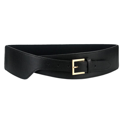 dress versatile accessories fashionable simple coat elastic black belt JLTHB0262