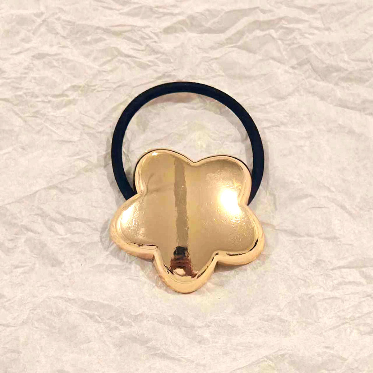Star Composition Metal Tug Gold Hair Ties JLTS0522 | Just Lil Things at Broadway