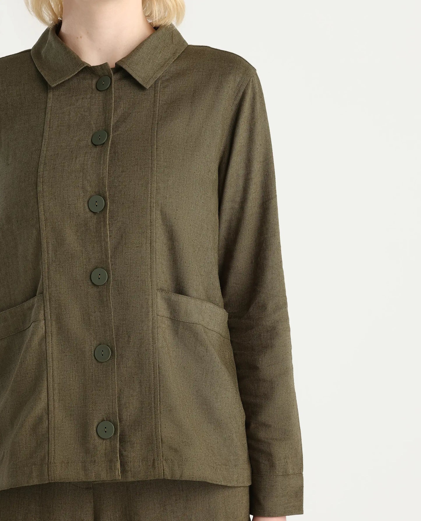 JOMOW T Womens Shacket Olive | RAREISM at Broadway