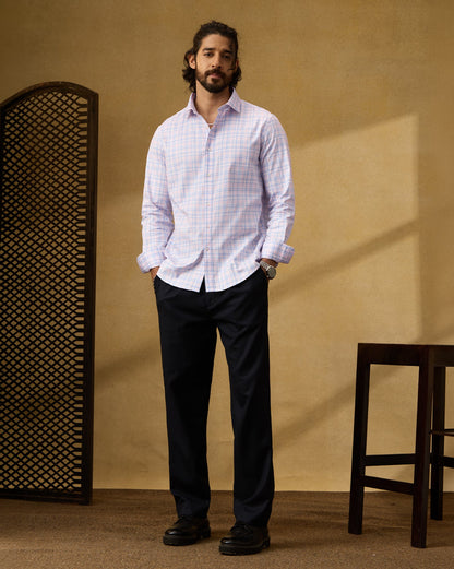 The Crownline Pinkport Checks Dress Shirt