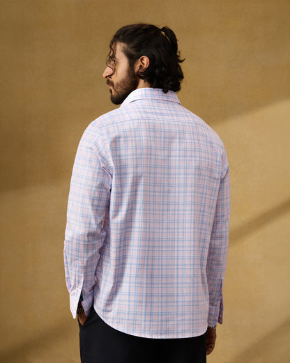 The Crownline Pinkport Checks Dress Shirt