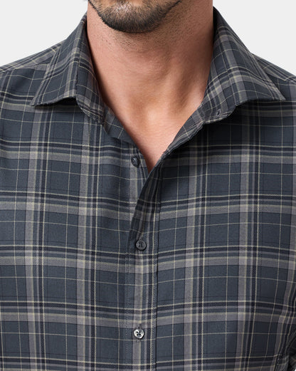 The Crownline Stonefield Checks Dress Shirt