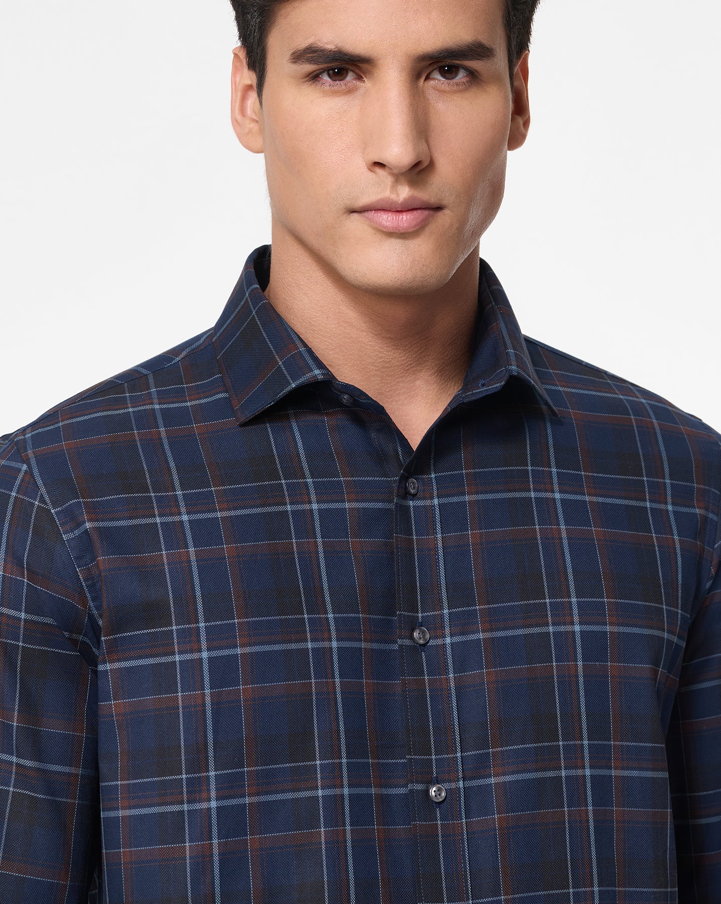The Crownline Terra Marina Checks Dress Shirt