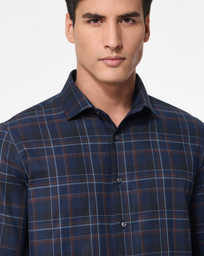 The Crownline Terra Marina Checks Dress Shirt