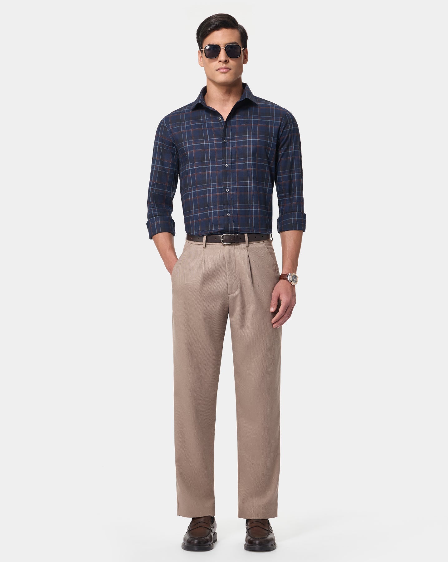 The Crownline Terra Marina Checks Dress Shirt