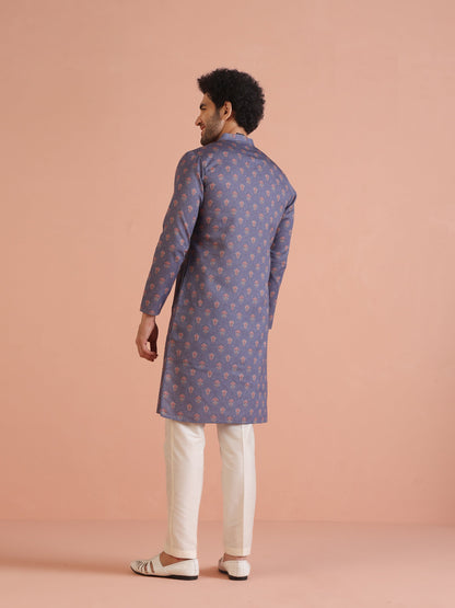 Kisah Men's Mauve Long Kurta
