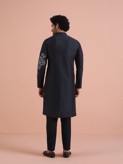 Kisah Men's Blue Long Kurta