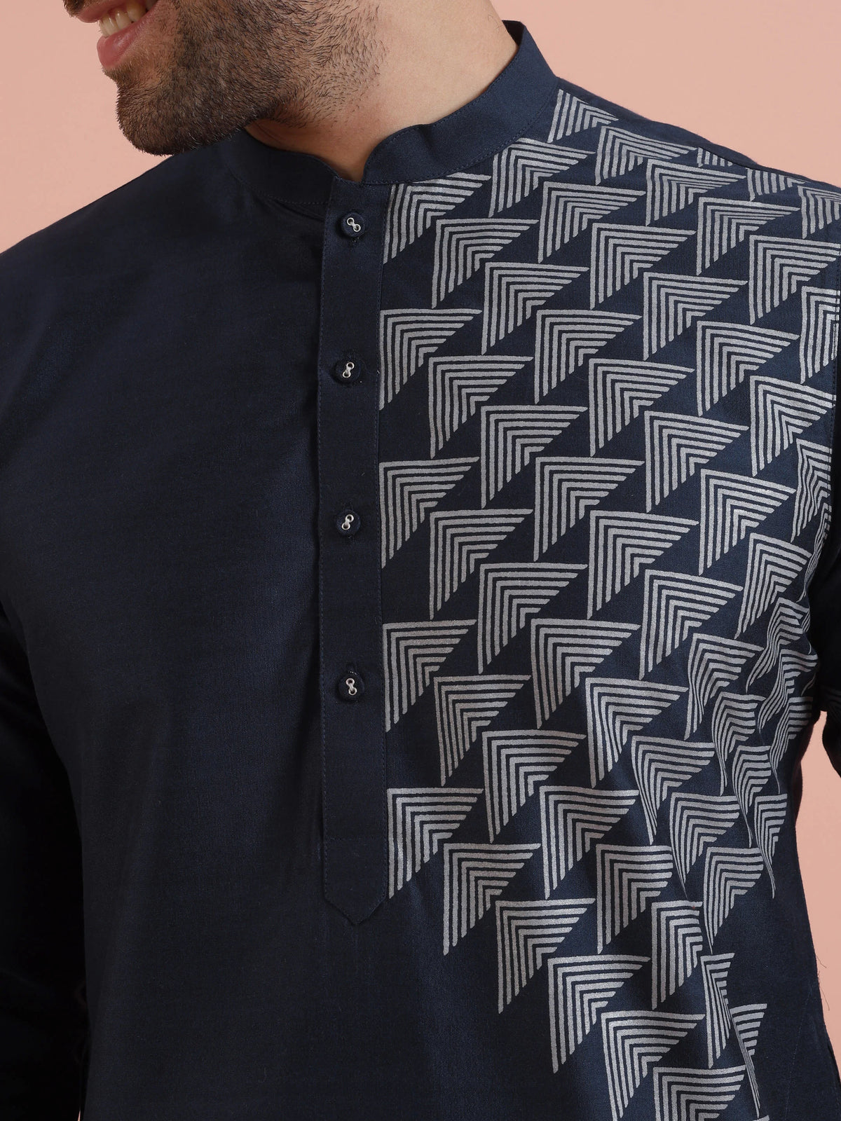 Kisah Men's Blue Long Kurta