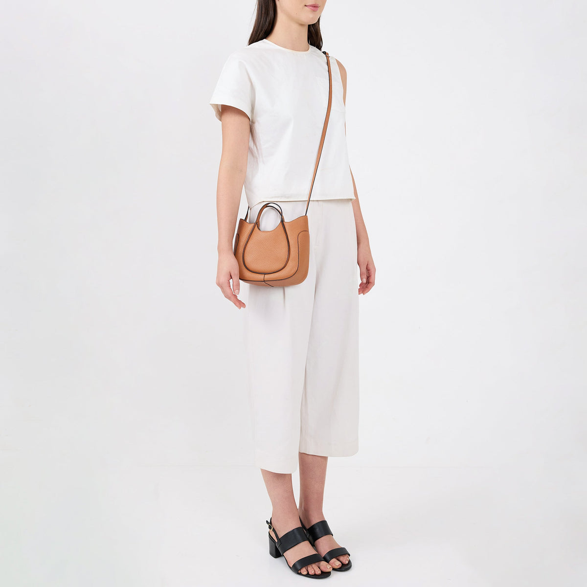 KATRINA MINI TOTE WAVE PEBBLE CLAY
