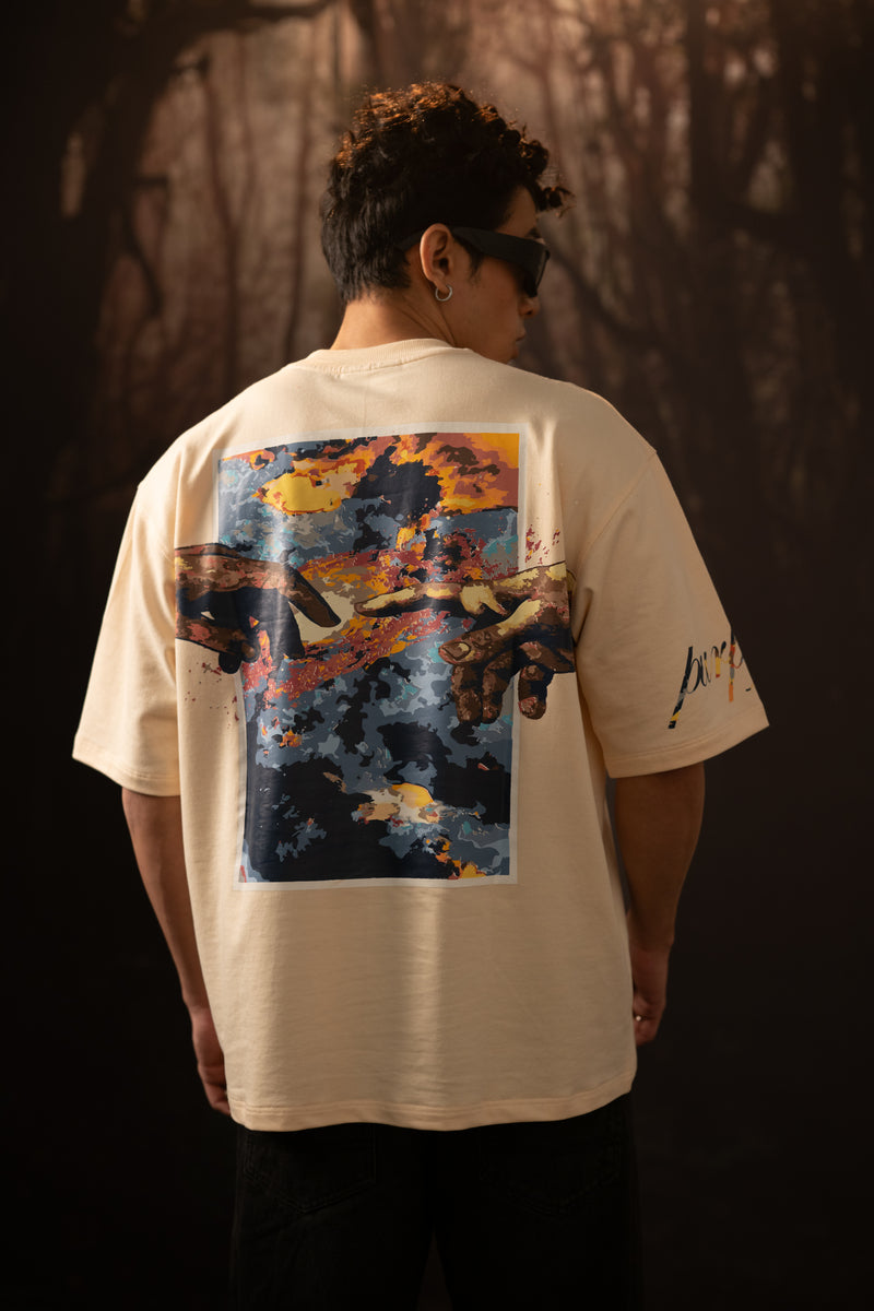 PurplFrog - Cosmic Threads (Beige) | PurplFrog at Broadway