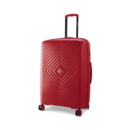 Nasher Miles Antwerp Hard-Sided Polypropylene Check-in Luggage 28 inch | 75cm TSA Lock 8 Wheels & Expander Large Trolley Bag for Travel | Suitcase (Maroon)