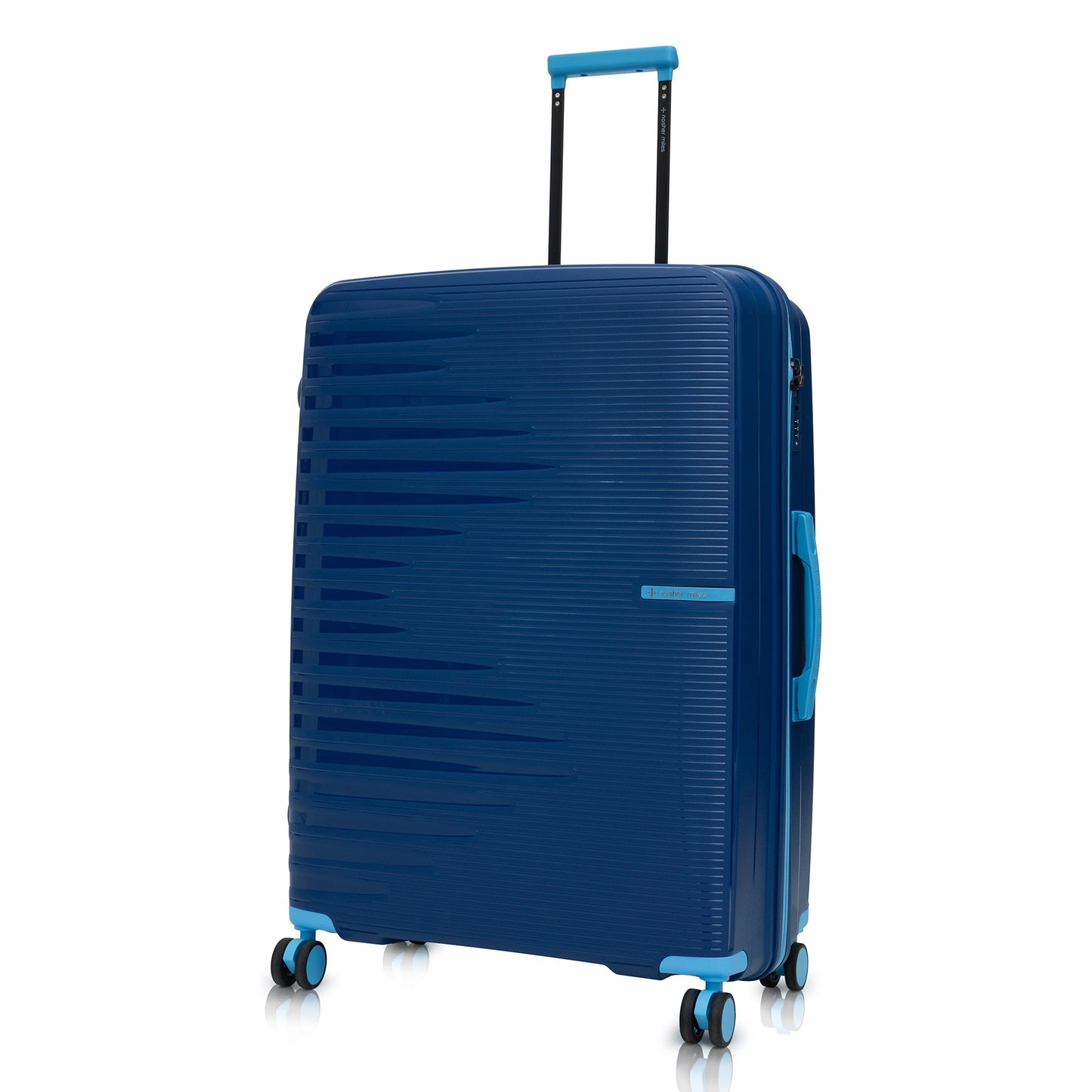 Nasher Miles Havelock TSA Lock and Anti-Theft Hard-Sided Polypropylene Check-in Luggage Blue 28 inch |75 Trolley Bag | Suitcase