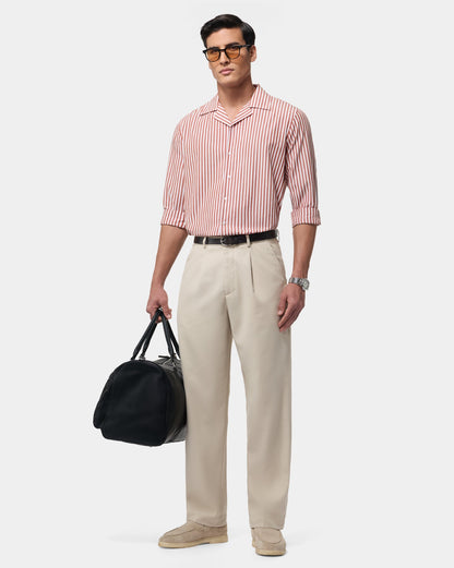 The Saint-Tropez Cuban Red Stripe Shirt