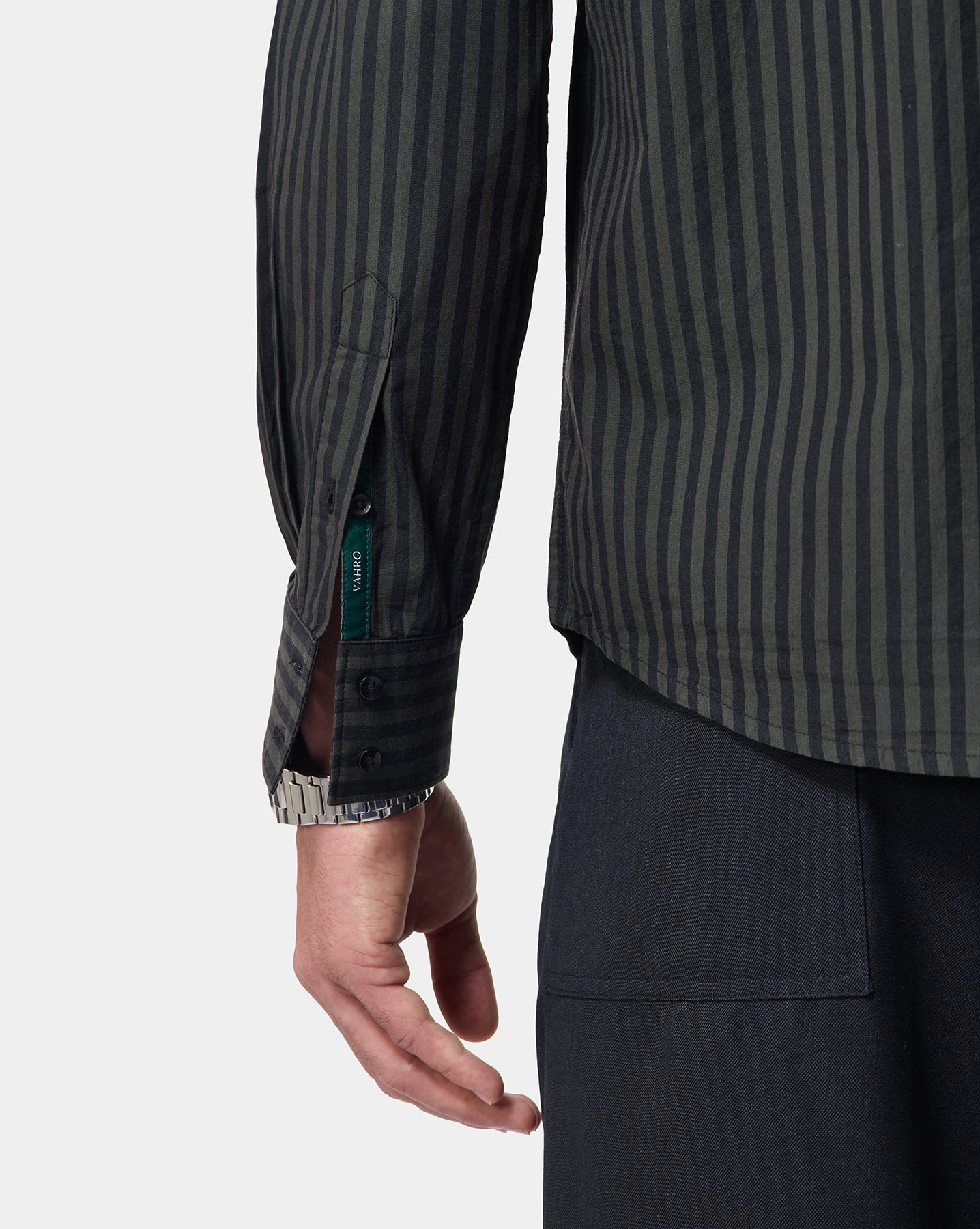 The Saint-Tropez Cuban Carbon Stripe Shirt