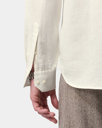 The Cut & Sew Runway Shirt Eggshell White