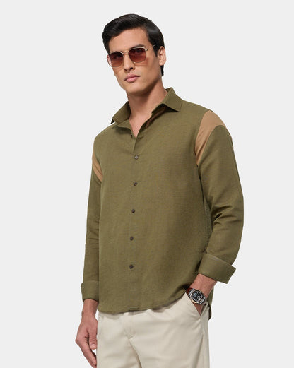 The Cut & Sew Runway Shirt Olive