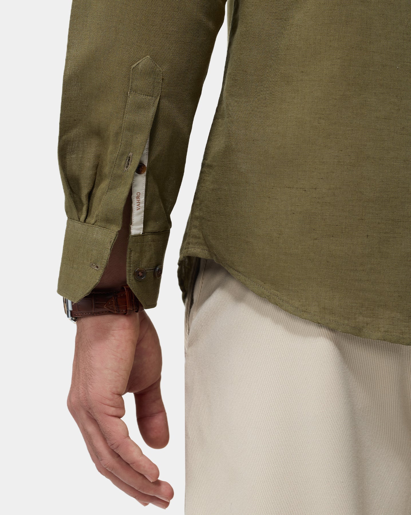 The Cut & Sew Runway Shirt Olive