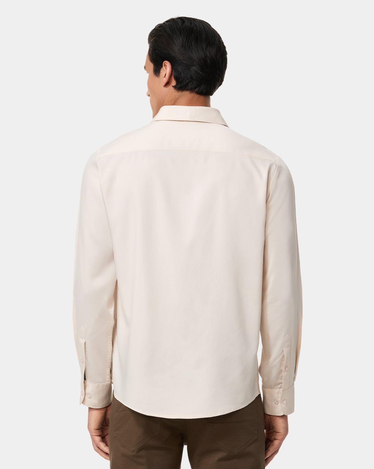The Drape Runway Shirt Candle Beige