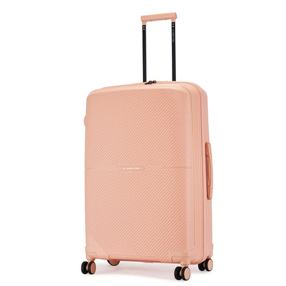 Nasher Miles Hawaii TSA Lock and Anti-Theft Hard-Sided Polypropylene Check-in Luggage Peach 28 inch |75 Trolley Bag | Suitcase