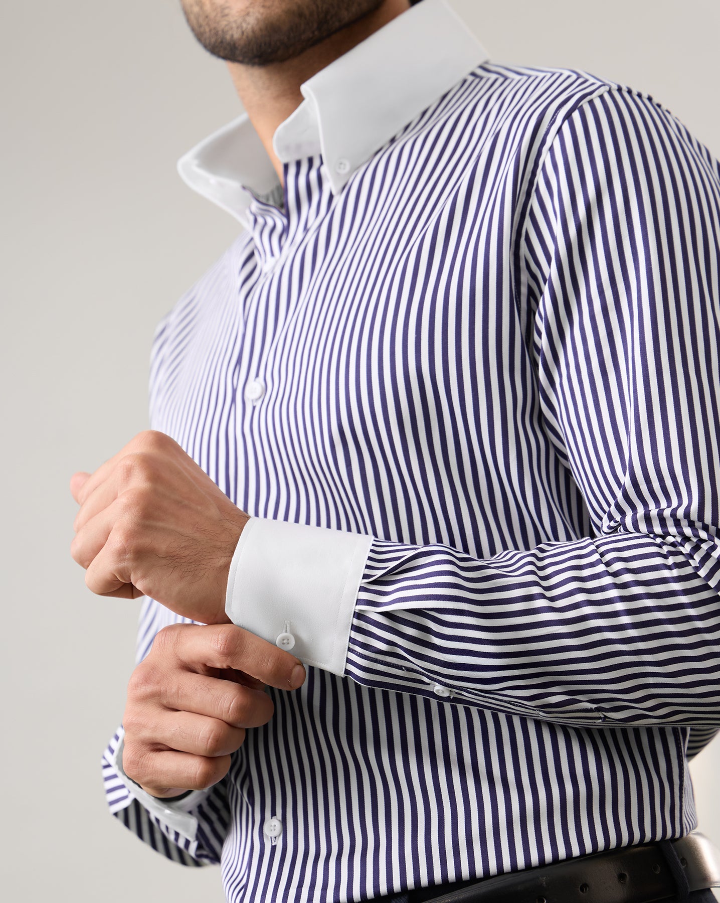 The Crownline Banker Collar Dress Shirt Windsor Blue